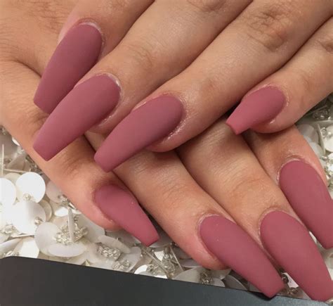 pink matte nails|dark pink matte nails.